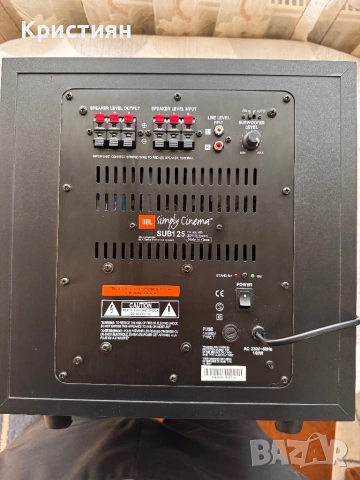 JBL SUB125 активен субуфер, снимка 5 - Тонколони - 54044189