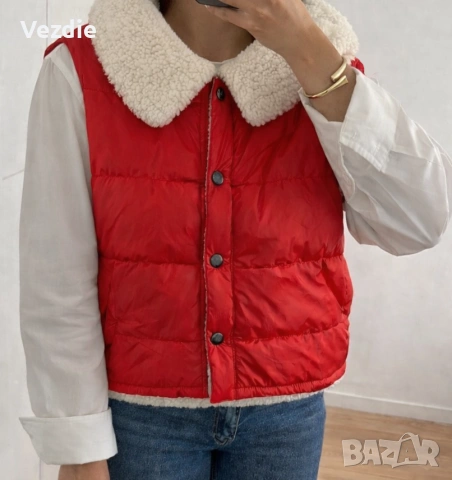 Червен дамски елек