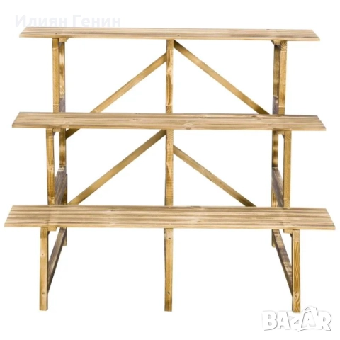 Стълба за растения Outsunny, стълба за цветя, снимка 7 - Градински мебели, декорация  - 52184423