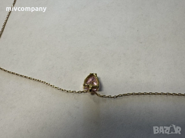 Златно колие с висулка 1.96гр.45см., снимка 4 - Колиета, медальони, синджири - 54135467