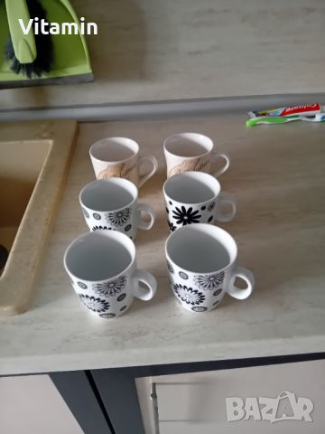 6 чаши за кафе за общо 8лв, снимка 1 - Чаши - 45978236