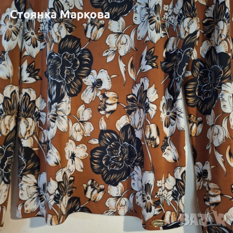 Пролетна блузка с красиви цветя, снимка 3 - Блузи с дълъг ръкав и пуловери - 53896632