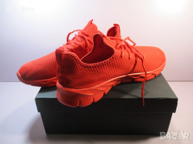 Нови Червени Маратонки - 48 Номер, снимка 2 - Маратонки - 53310687