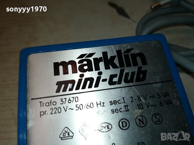 MARKLIN MINI-CLUB TRAFO 37670-ВНОС FRANCE 0704241030, снимка 4 - Друга електроника - 45155680