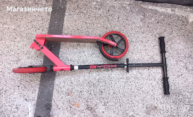 BYOX Storm тротинетка/скутер с големи колела, до 100 kg, снимка 4 - Скутери и тротинетки - 52461911