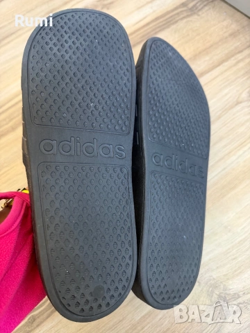 Оригинални черни мъжки чехли Adidas ! 46 н, снимка 8 - Мъжки чехли - 51229066