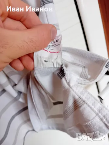 Оригинална фланелка с яка Lonsdale, снимка 5 - Тениски - 50431574