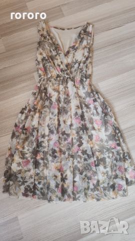Ефирна рокля на цветя, снимка 1 - Рокли - 46437115