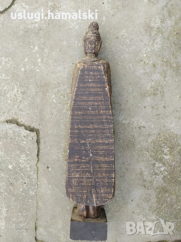 Голяма дървена статуетка/фигура, снимка 3 - Антикварни и старинни предмети - 54005918