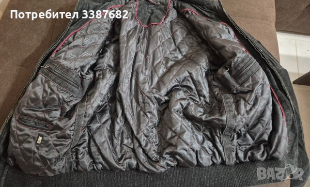 Кожено яке велур, снимка 3 - Якета - 52483290