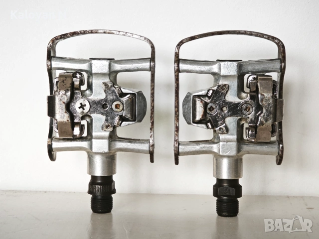 Комбинирани педали с автомат Shimano PD-M323 (SPD / Платформа), снимка 3 - Части за велосипеди - 53508600