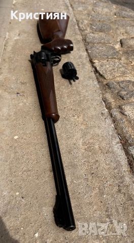 Ловна пушка Алфа с два барабана Магнум 22 калибър чешка , снимка 8 - Ловно оръжие - 45436509