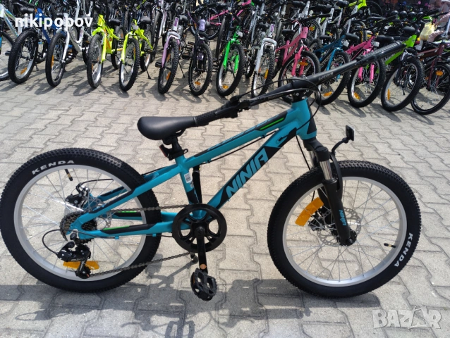 PASSATI Алуминиев велосипед 20" NINJA син, снимка 2 - Велосипеди - 53560107