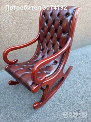 Уникален комплект Честърфийлд, снимка 11 - Дивани и мека мебел - 53650350