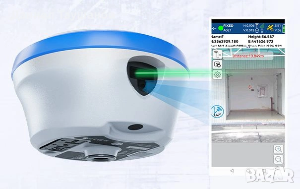 GNSS приемник T40 на TOKNAV - GNSS с лазерно измерване и двойна камера, снимка 3 - Други инструменти - 49686014