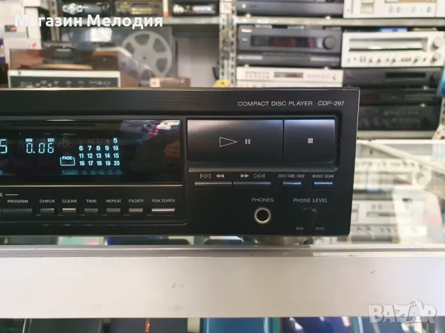 CD Player Sony CDP-297 В отлично техническо и визуално състояние., снимка 4 - Декове - 49128149