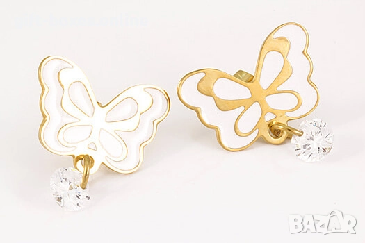 Обеци от стомана "ПЕПЕРУДА"