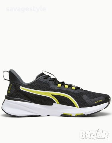 Унисекс маратонки PUMA Power Frame Training Shoes Black/Yellow, снимка 2 - Маратонки - 45760322