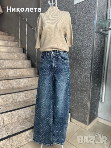 Дънки с камъчета , снимка 2 - Дънки - 51581997