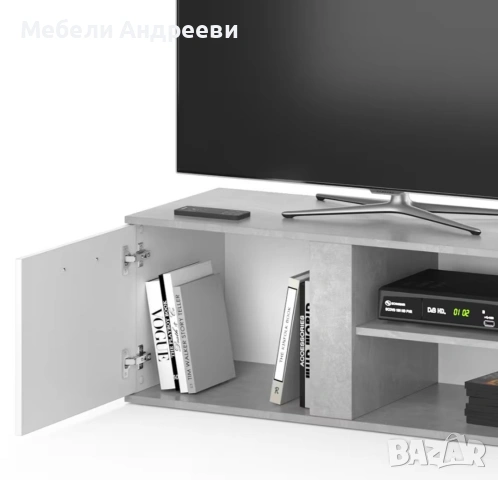 Тв шкаф светло сиво 2711, снимка 5 - Секции и витрини - 53790495