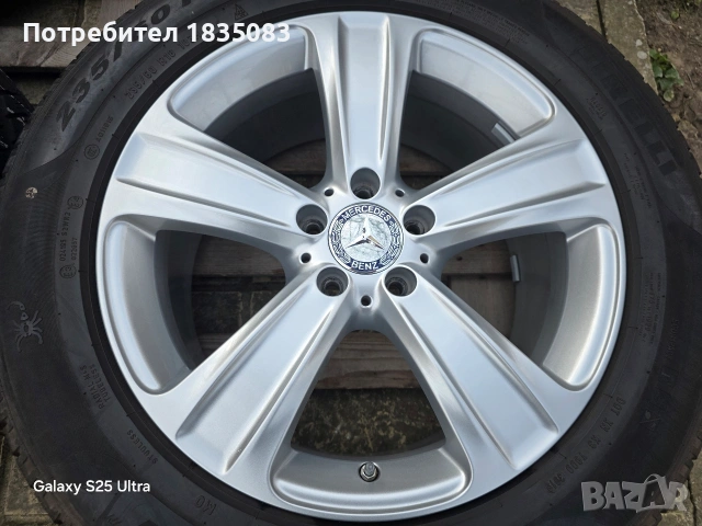 Лети джанти 18ки 5х112 Mercedes + зимни гуми 235/60/18 Pirelli, снимка 6 - Гуми и джанти - 53757941