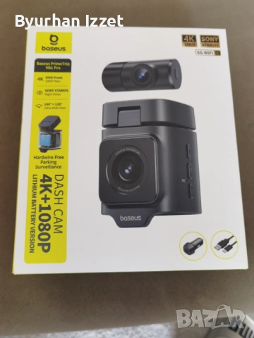 Смарт видео регистратор dash can 4k-1080p lithium battery