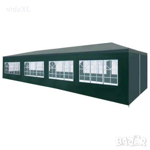 vidaXL Парти шатра 3x12 м зелена（SKU:45107, снимка 1 - Градински мебели, декорация  - 47606190