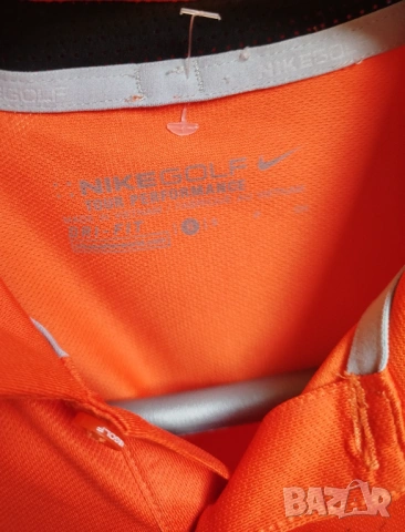 тениска Nike- Golf- dri fit-размер M- оранжев, снимка 2 - Тениски - 53850942