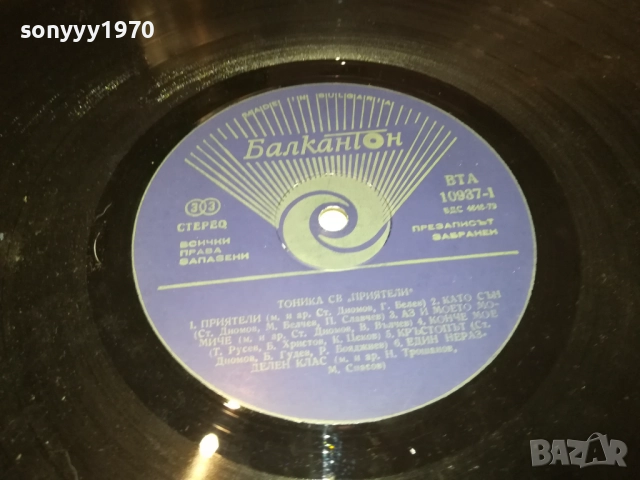 ТОНИКА СВ 0110251942, снимка 13 - Грамофонни плочи - 51911828