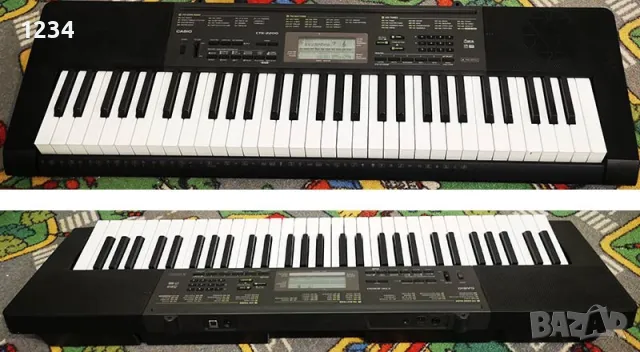 синтезатор клавир CASIO CTK-2300 пиано с 5 октави плътни клавиши и USB , снимка 1 - Синтезатори - 47317210