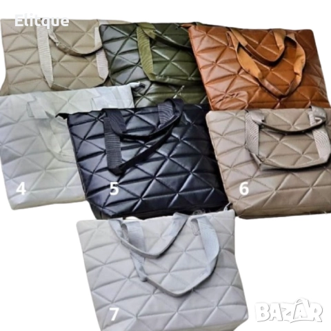 Дамска капитонирана чанта от еко к. - супер удобна подходяща за ежедневието, снимка 17 - Чанти - 52889165