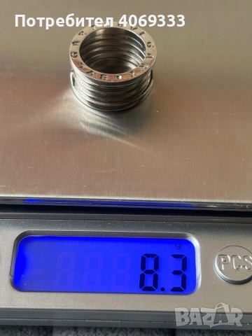 Сребърен пръстен Булгари 925, снимка 7 - Пръстени - 54277000