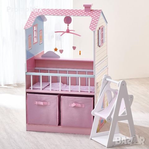 Дървена къща за кукли Teamson Kids 3 VEN-TD-11460A Little World Olivia Детски център за кукли , снимка 6 - Кукли - 46484852