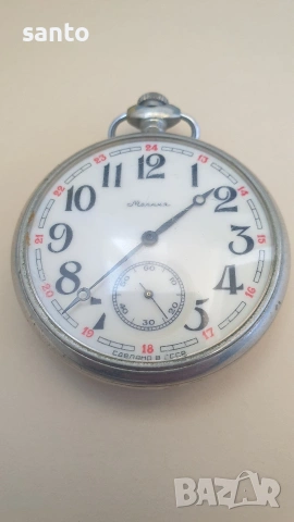 Механичен джобен часовник Молния , снимка 4 - Антикварни и старинни предмети - 53838017