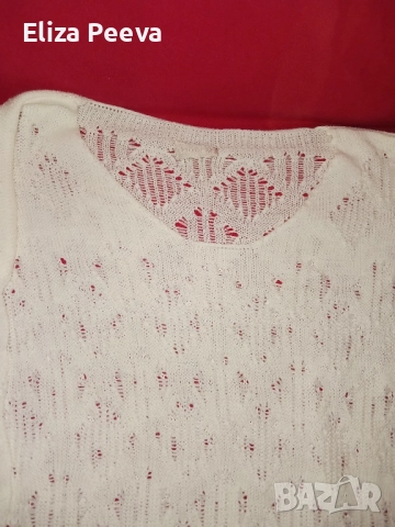 Бяла дамска блуза, снимка 3 - Блузи с дълъг ръкав и пуловери - 52147803