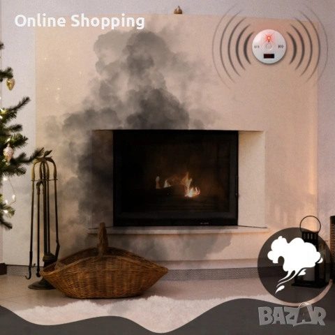 Безжичен CO сензор с LCD дисплей, снимка 3 - Други - 53327218