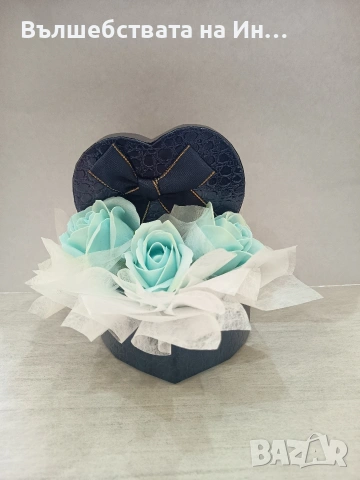 Кутия с рози, снимка 2 - Подаръци за жени - 53251485