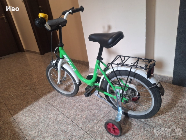 Детски велосипед 16 цола, почти нов, снимка 2 - Детски велосипеди, триколки и коли - 53875784
