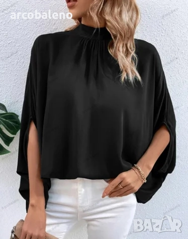 Модна дамска риза с плътен цвят, 3цвята , снимка 9 - Ризи - 40867487