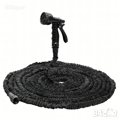 Гъвкав разтеглив градински маркуч 30м – Пълен комплект с пистолет (7 функции) и конектори на едро , снимка 17 - Други инструменти - 53401843