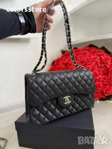 Черна чанта Ch@nelJumbo/IM353s, снимка 2 - Чанти - 51133835