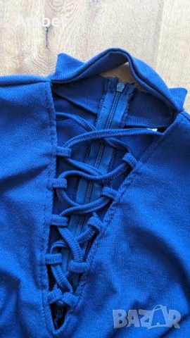 Боди в син цвят, Високо качество!, снимка 3 - Блузи с дълъг ръкав и пуловери - 46330840