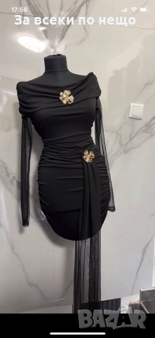 Дамска Ефектна Рокля - Налични Различни Цветове Код S384, снимка 3 - Рокли - 52685189