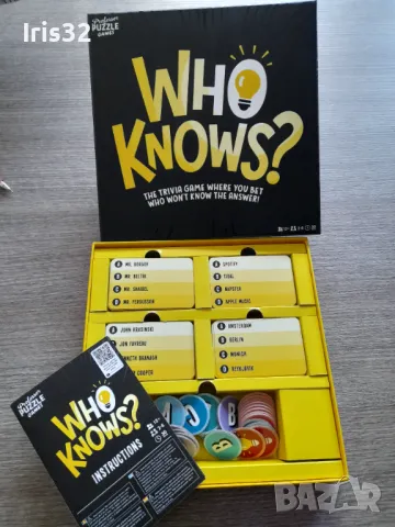 Настолна игра Who knows?, снимка 2 - Настолни игри - 46824888