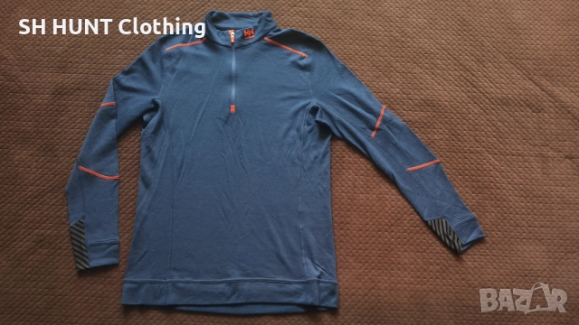 HELLY HANSEN LIFA Base Layer Merino Half Zip Work размер L работна термо блуза W4-353