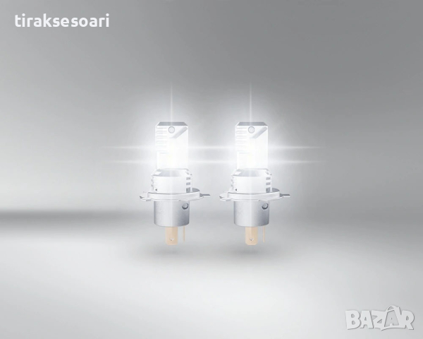 350% Светлина OSRAM LED Диодни крушки H4 Директен Монтаж с вентилатор, снимка 2 - Аксесоари и консумативи - 45062968