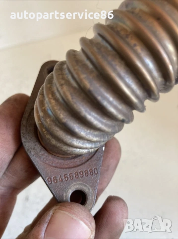 Тръба за EGR клапан за Peugeot 308 2.0 HDi (2009) 9645689880, снимка 2 - Части - 53630155