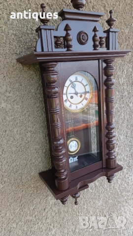 Стенен часовник - Junghans - Germany - 1930"г., снимка 3 - Антикварни и старинни предмети - 53411364