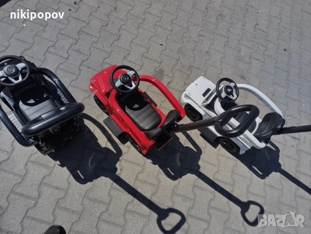 MERCEDES Кола за яздене с дръжка Mercedes-benz G350d, снимка 8 - Детски велосипеди, триколки и коли - 53849651