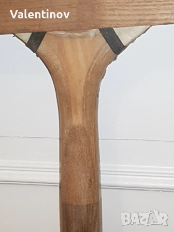 Старинна дървена ракета за тенис , снимка 3 - Антикварни и старинни предмети - 53846174